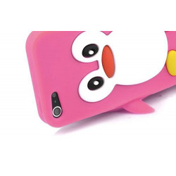 Coque PINGOUIN rose pour iPhone 5