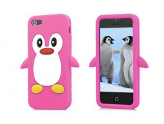 Coque PINGOUIN rose pour iPhone 5