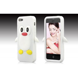 Coque PINGOUIN blanche pour iPhone 5