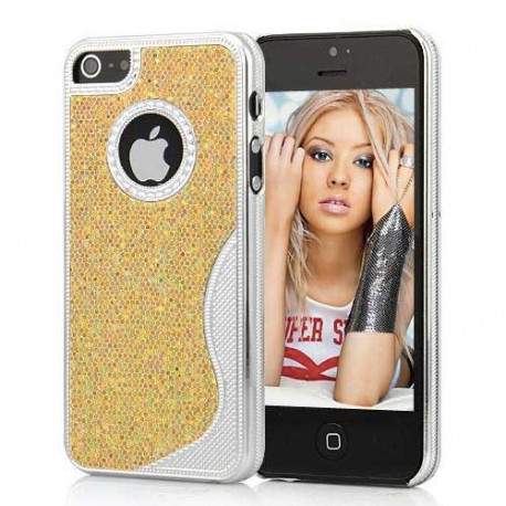 Coque BLING OR pour iPhone 5