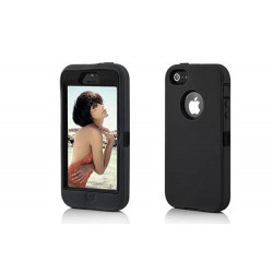 Coque SUPERPROTECT noire pour iPhone 5