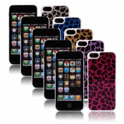 Coque LEOPARD bleue pour iPhone 5