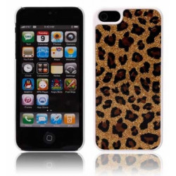 Coque LEOPARD doree pour iPhone 5