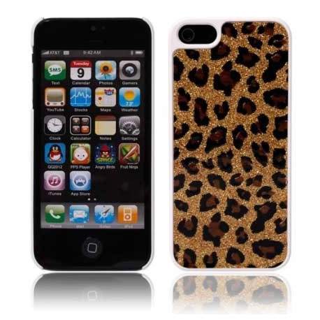 Coque LEOPARD doree pour iPhone 5