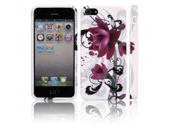 Coque FLOWER bleue pour iPhone 5