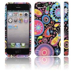 Coque FLOWER noire pour iPhone 5