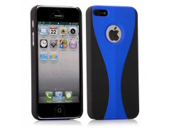 Coque 2 COLORS bleue et noire pour iPhone 5