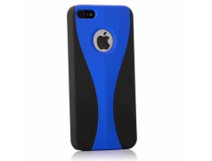 Coque 2 COLORS bleue et noire pour iPhone 5