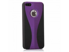 Coque 2 COLORS mauve et noire pour iPhone 5