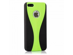 Coque 2 COLORS verte et noire pour iPhone 5