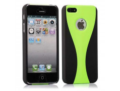 Coque 2 COLORS verte et noire pour iPhone 5