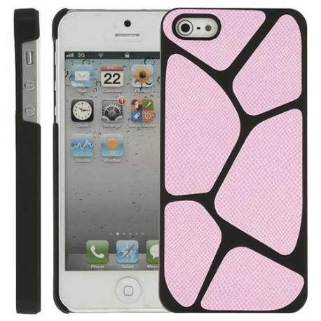 Coque LEZARD rose pour iPhone 5