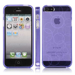 Coque CIRCLE mauve pour iPhone 5