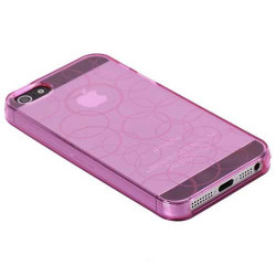 Coque CIRCLE rose pour iPhone 5