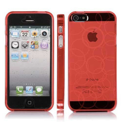 Coque CIRCLE rouge pour iPhone 5