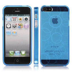 Coque CIRCLE bleue pour iPhone 5