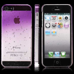 Coque CRYSTAL WATER mauve pour iPhone 5