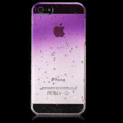 Coque CRYSTAL WATER mauve pour iPhone 5