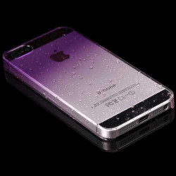 Coque CRYSTAL WATER mauve pour iPhone 5