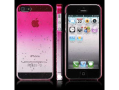 Coque CRYSTAL WATER rose pour iPhone 5