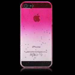 Coque CRYSTAL WATER rose pour iPhone 5