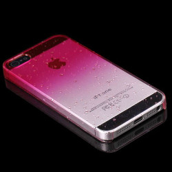 Coque CRYSTAL WATER rose pour iPhone 5