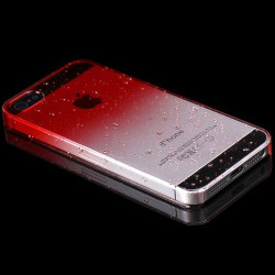 Coque CRYSTAL WATER rouge pour iPhone 5