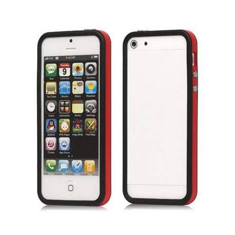 BUMPER LUXE rose et noir pour iPhone 5