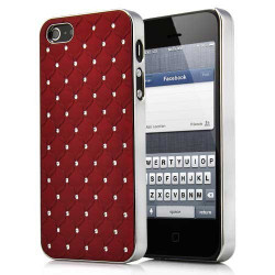 Coque BLING 2 rouge pour iPhone 5