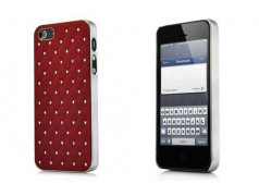 Coque BLING 2 rouge pour iPhone 5