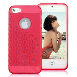 Coque WAVE rouge pour iPhone 5