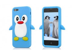 Coque PINGOUIN bleue pour iPhone 5