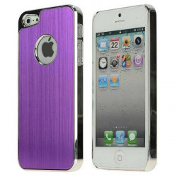 Coque ALUMINIUM mauve pour iPhone 5