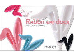 Jack oreilles de lapin noires pour telephones