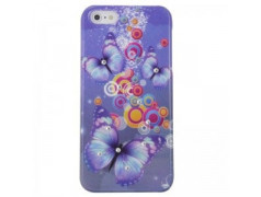 Coque FLOWER mauve pour iPhone 5