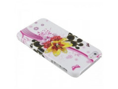 Coque FLOWER jaune pour iPhone 5
