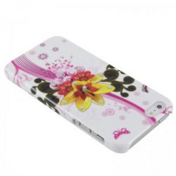 Coque FLOWER jaune pour iPhone 5