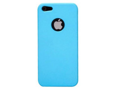 Coque plastique bleue pour iPhone 5