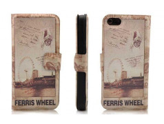 Etui cuir FERRIS portefeuille pour iPhone 5