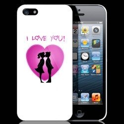 Coque I LOVE YOU pour iPhone 5