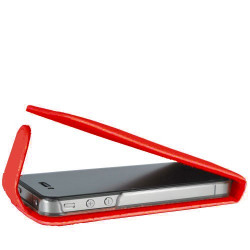 Etui cuir rouge pour Iphone 4