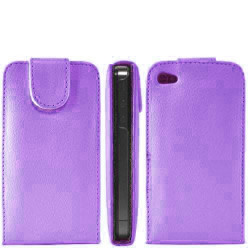 Etui cuir mauve pour Iphone 5