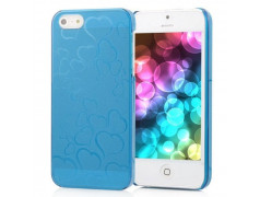 Coque HEART bleue pour iPhone 5