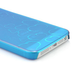Coque HEART bleue pour iPhone 5