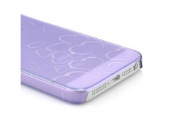 Coque HEART mauve pour iPhone 5