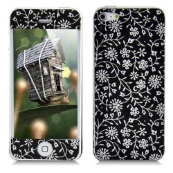 Stickers FLEURS NOIRES pour iPhone 5