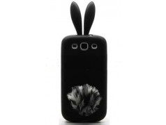 Coque RABBIT noire pour SAMSUNG GALAXY S3