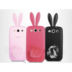 Coque RABBIT noire pour SAMSUNG GALAXY S3