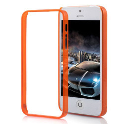 BUMPER CRYSTAL orange pour iPhone 5