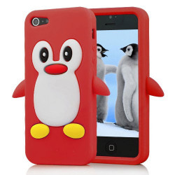 Coque PINGOUIN rouge pour iPhone 5